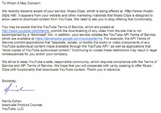 Addio download di misca da YouTube. Google contro i siti che permettono di scaricare musica
